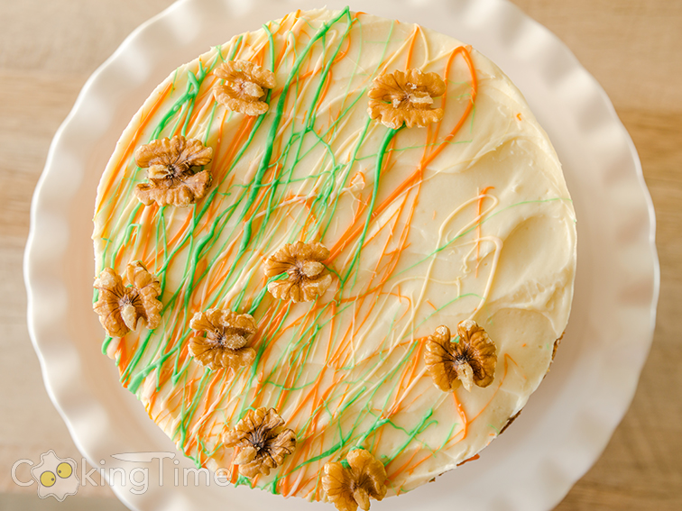 Морковный торт с орехами, курагой и кремом чиз — пошаговый рецепт | конференц-зал-самара.рф